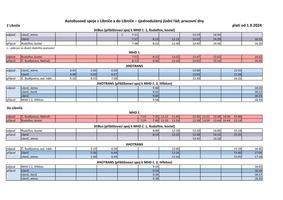 Zjednodušený jízdní řád