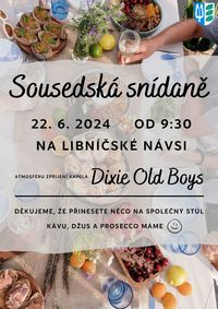 Sousedská snídaně 22.6.2024 od 9:30