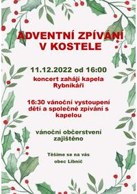Adventní zpívání v kostele
